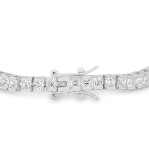 Princess Cubic Zirconia Tennis Bracelet - Image 2