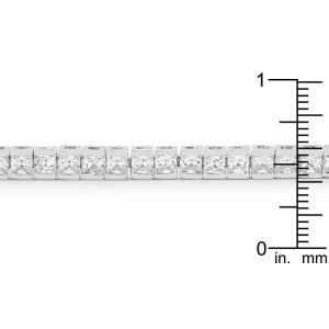 Princess Cubic Zirconia Tennis Bracelet - Image 3