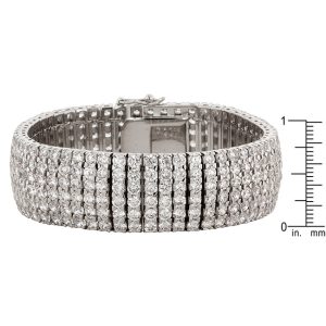 Cubic Zirconia Elegance Formal Bracelet - Image 3