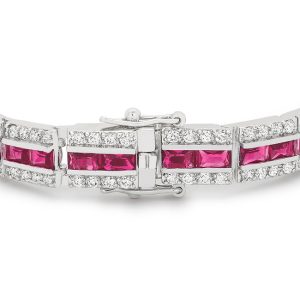 Balboa Red Cubic Zirconia Bracelet - Image 2