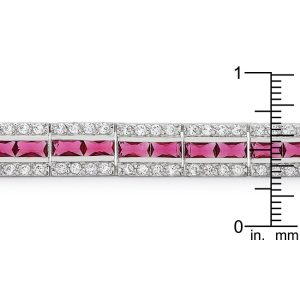 Balboa Red Cubic Zirconia Bracelet - Image 3