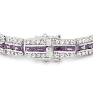 Balboa Purple Cubic Zirconia Bracelet - Image 2