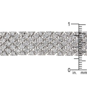 Cubic Zirconia Buckle Bracelet - Image 3
