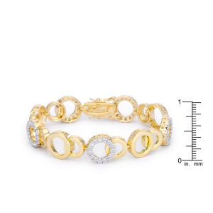 Circle Bijoux 7 Inch Two Tone Bracelet - Image 2