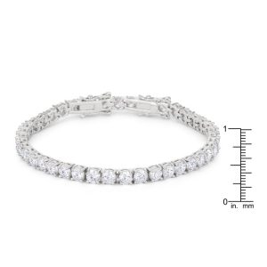 Clear Cubic Zirconia Tennis Bracelet - Image 3