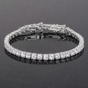 Clear Cubic Zirconia Tennis Bracelet - Image 2