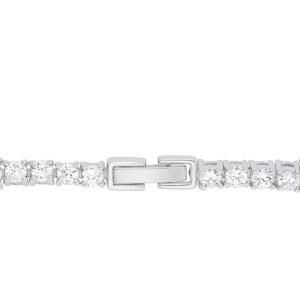 Elegant Pear and Round Cubic Zirconia Tennis Bracelet - Image 2
