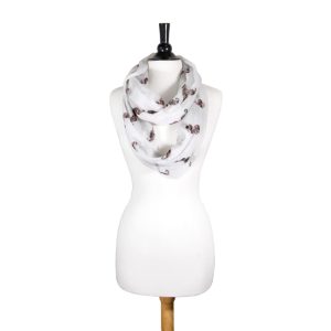 Forever White Infinity Scarf - Image 3