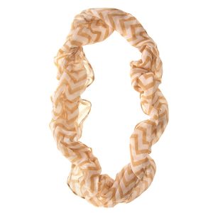 Zig Zag Camel Infinity Scarf - Image 2