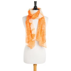 Tina Scarf in Orange - Image 3