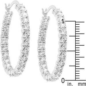 Eternity Hoop Earrings - Image 3