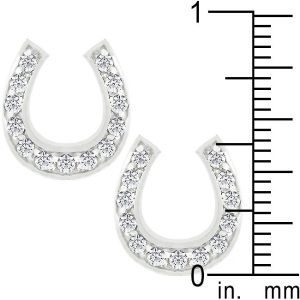 Horseshoe Stud Earrings - Image 3