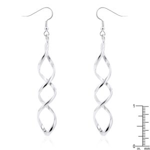 Silver Twist Earrings - Image 2