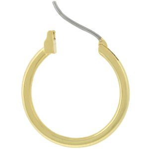 Small Golden Hoop Earrings - Image 2