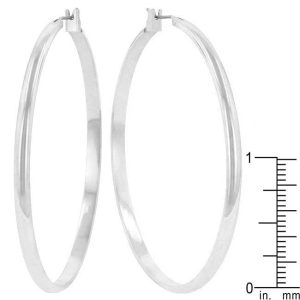 Classic Hoop (Rhodium Plated) - Image 3