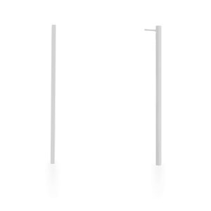 Carolee Rhodium Stainless Steel Long Line Drop Earrings - Image 2