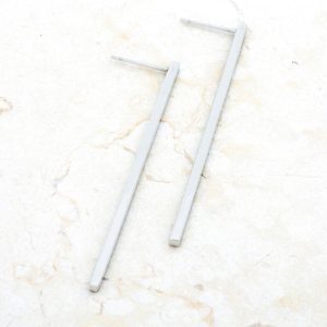 Carolee Rhodium Stainless Steel Long Line Drop Earrings - Image 4
