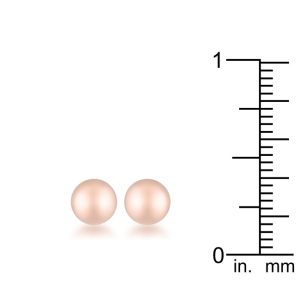 Tanya Rose Gold Sphere Stud Earrings - Image 2