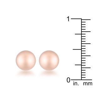 Julia Rose Gold Sphere Stud Earrings - Image 2
