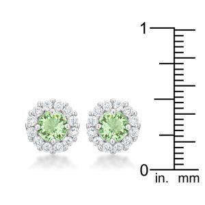 Bella Bridal Earrings in Peridot - Image 2