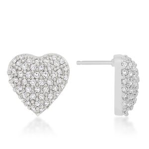 Special Pave Heart Earrings - Image 2