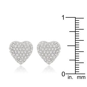 Special Pave Heart Earrings - Image 3