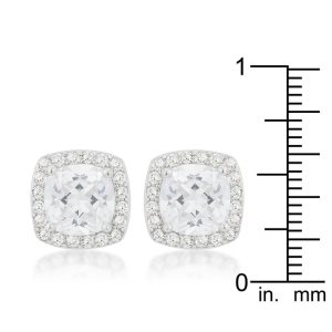 Pave Halo Earrings - Image 3