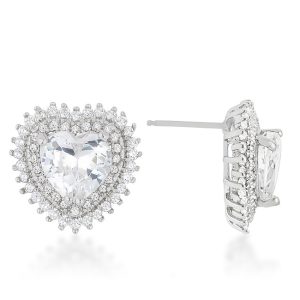 Halo Heart Earrings - Image 2