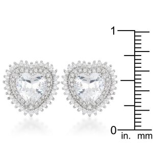 Halo Heart Earrings - Image 3