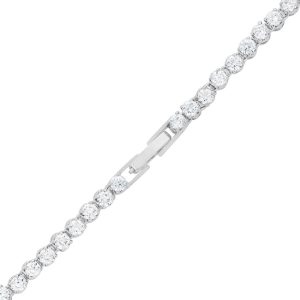 Bejeweled Cubic Zirconia Pear Drop Necklace - Image 4
