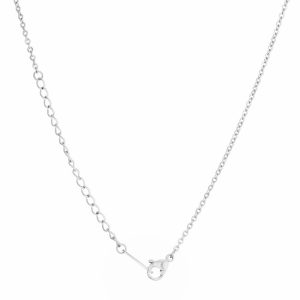 Arianna Rhodium Stainless Steel Arrow Necklace - Image 2