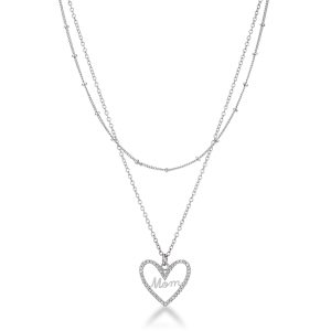 Elegant Layered "Mom" Necklace - Image 2