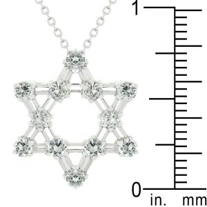 Cubic Zirconia Star Of David Pendant - Image 3