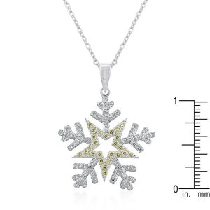 Pave Snowflake Pendant - Image 2