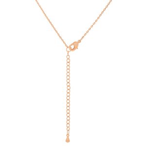 Rose Gold Finish Intiial Q Pendant - Image 2