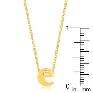 Golden Initial E Pendant - Image 3