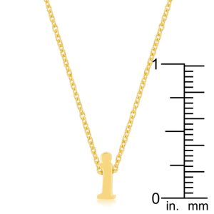 Golden Initial I Pendant - Image 3