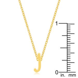 Golden Initial J Pendant - Image 3
