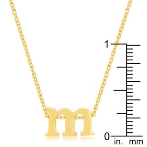 Golden Initial M Pendant - Image 3