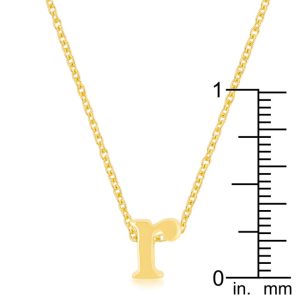 Golden Initial R Pendant - Image 3