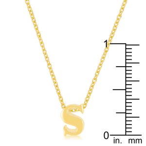 Golden Initial S Pendant - Image 3