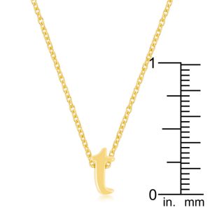 Golden Initial T Pendant - Image 3