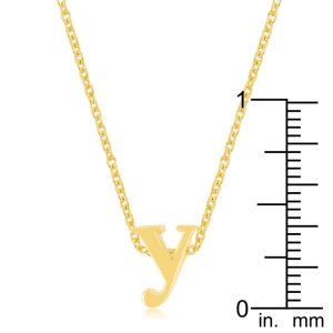 Golden Initial Y Pendant - Image 3