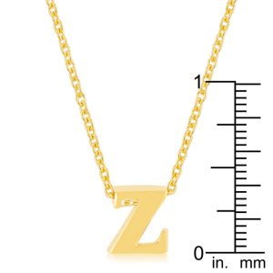 Golden Initial Z Pendant - Image 3