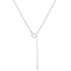 .2 ct CZ Rhodium Christmas Tree With Mixed Stars Pave Holiday Pendant - Image 2