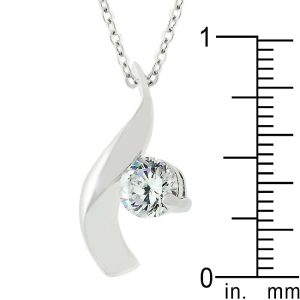 Cubic Zirconia Twist Pendant - Image 3