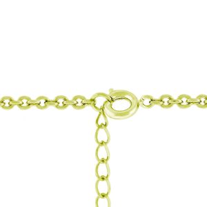 Golden Graduated Cubic Zirconia Circle Pendant - Image 2