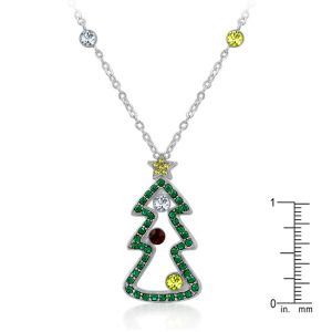Cubic Zirconia Christmas Pendant - Image 2