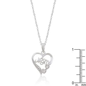 #1 Mom Heart Pendant - Image 2