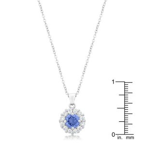 Bella Bridal Pendant in Light Purple - Image 2
